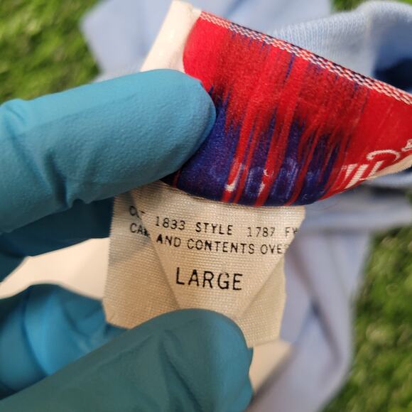 Vintage 80s Nutmeg Mills UNC Short Sleeve Blouson Shirt Womens L USA - Picture 6 of 7